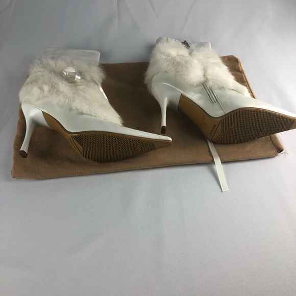 Limi Lianei Rabbit Fur booties boots in white - Picture 3 of 9